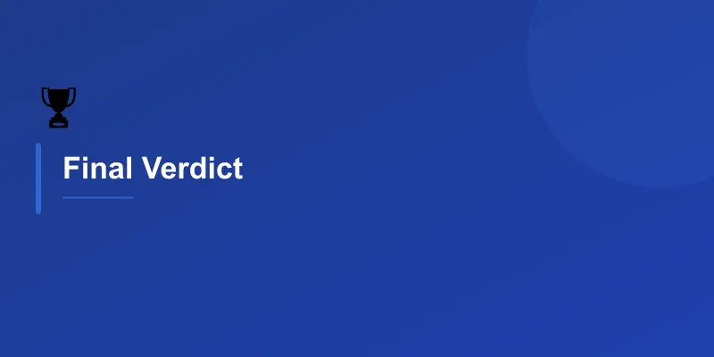 Final Verdict