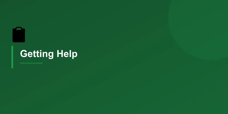 Getting Help