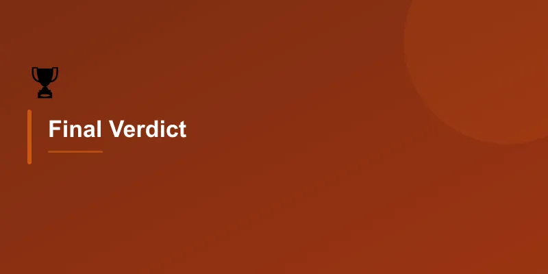 Final Verdict
